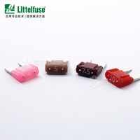 Fusible de Cuchilla para Automóvil LittelFuse 0297 para Aplicaciones Automotrices, Mini Fusible 2A 3A 4A 5A 7.5A 10A 15A 20A 25A 30A