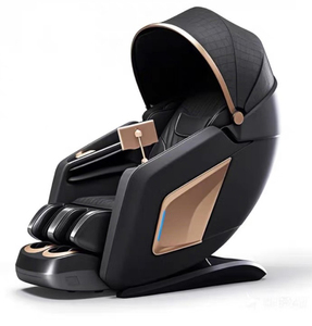 Moderner 3D 4D Zero-Gravity Elektrischer Shiatsu Ganzkörper-Massagesessel mit Doppelter Verlängerter SL-Schiene, Luftdruckmassage und Kopfhaube - Product Image 1
