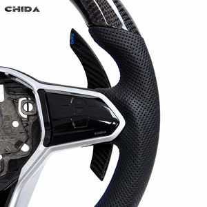 Volant en cuir carbone résistant à l'usure, exclusif, prêt à l'emploi, adapté aux Volkswagen Polo, Golf, Jetta, Passat - Product Image 3