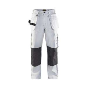 BLAKLADER - 153112101098C58 <b>Painter</b> trousers White/Dark grey - EAN 7330509755174 WORK TROUSERS CARGO WORK TROUSERS - Product Image 1