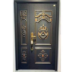 Puerta Exterior Residencial Moderna y Sencilla de Aluminio Fundido, Antiexplosión y Antibalas, Modelo <span class=keywords><strong>Carmen</strong></span> - Product Image 1