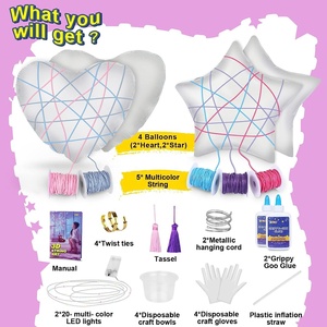 <span class=keywords><strong>3D</strong></span> String <span class=keywords><strong>Art</strong></span> Teen Girls Regalos Artesanía para niñas y niños de 8 a 12 años, DIY Lantern Arts & Craft Kits para niños - Product Image 6
