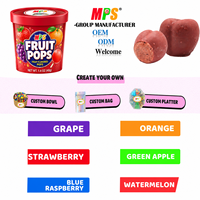 MPS Frambuesas congeladas en chocolate blanco y oscuro a granel Suministro OEM Premium Berry Chocolate Helado Snacks