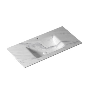 Fregadero <span class=keywords><strong>de</strong></span> Placa <span class=keywords><strong>de</strong></span> <span class=keywords><strong>Roca</strong></span> <span class=keywords><strong>de</strong></span> Tamaño Personalizado, Curvado en Caliente, Lavabo Integrado, Lavabo Colgante - Product Image 1