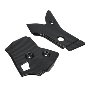 Protección de marco de fibra de carbono real para motocicleta CRF250L/M 2012-2017, <span class=keywords><strong>CRF250RALLY</strong></span> 2017 Dirt Bike, NEGRO - Product Image 3