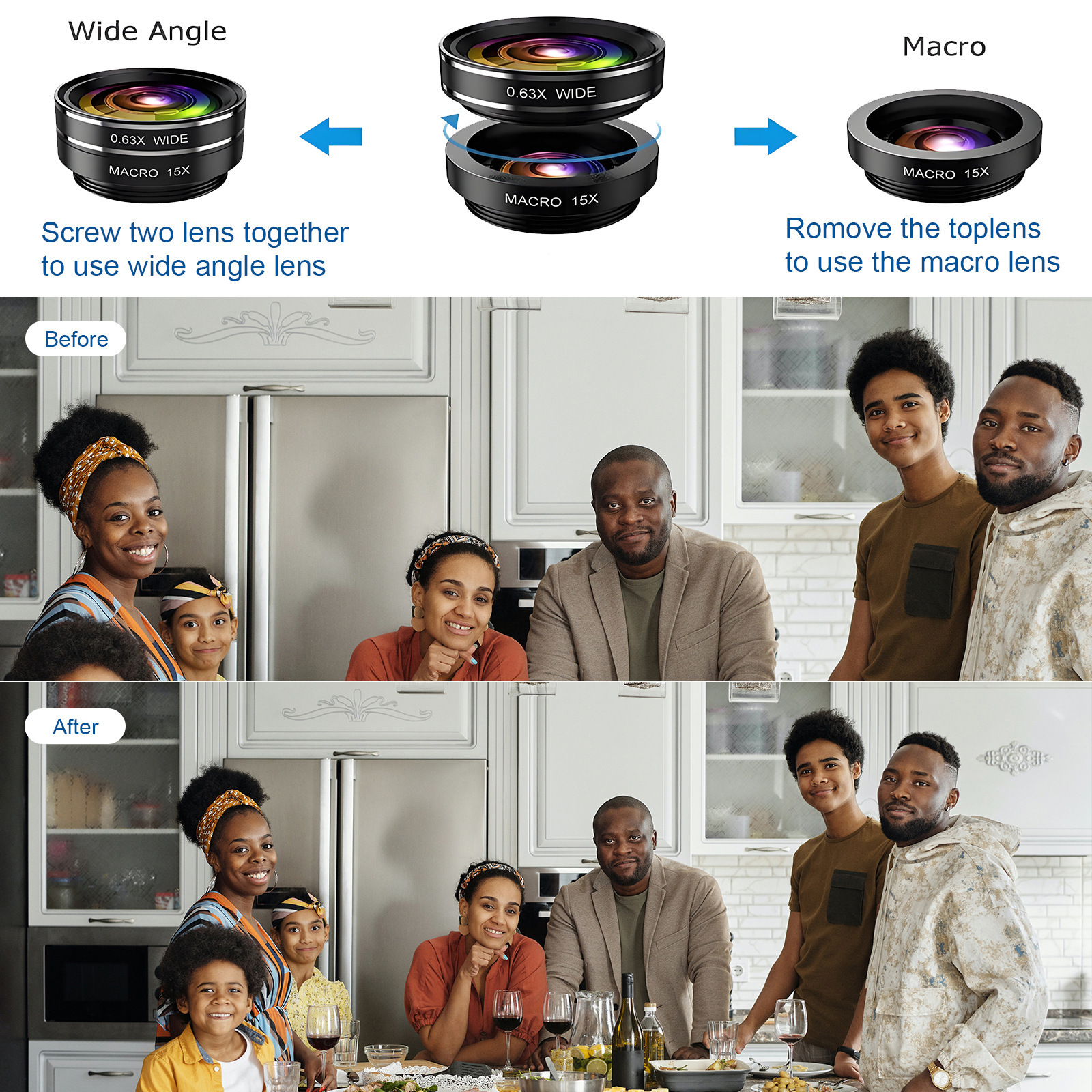 New 7-in-1 mobile phone lens kit