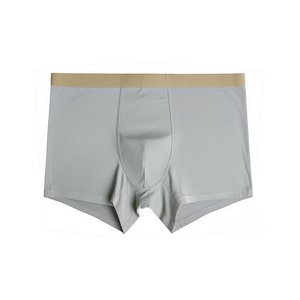 Boxer da <span class=keywords><strong>uomo</strong></span> in seta di ghiaccio per intimo estivo traspirante per taglie forti sportivi Anti-batterici comodi Boxer senza cuciture - Product Image 4