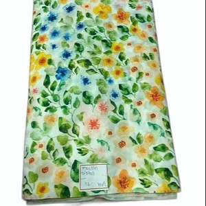 Best Custom Lightweight 90 GSM Printed <b>Single</b> Gauze Muslin Fabric for Garments Sewing & Dressmaking - Product Image 1