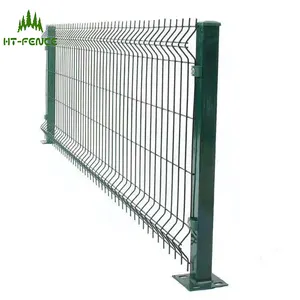 HT-FENCE pagar 3D dekoratif pagar besi galvanis pagar perimeter keamanan