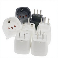 Adaptateur de prise EU vers UK AU US Suisse Italie, type Schuko F, prise ronde européenne vers type G, type B, convertisseur de prise à 3 broches