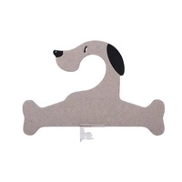 Cintre en carton recyclé écologique à un seul niveau pour vêtements pour animaux de compagnie, avec logo personnalisé pour les magasins de vêtements et les chiens
