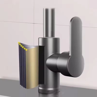 Robinet de lavabo en acier inoxydable pour salle de bain, mitigeur chaud et froid, monotrou, de luxe, classique