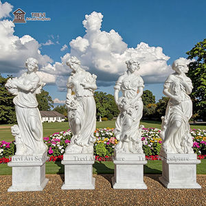 El oyma yaşam boyutu mermer tanrıça şekil heykel satılık dört sezon heykelleri - Product Image 1