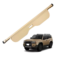 Cache-coffre rétractable beige pour Toyota Prado LC150 2024+ Accessoires intérieurs de coffre de voiture