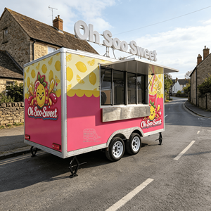 4M Food Trailer Portable Food Trailer Mobile Kitchen Trailer Food Business Multifunction Food Trailer - Product Image 6