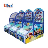 Machines de jeu de basket-ball à monnayeur pour enfants, à usage intérieur, avec système de récompense, en métal, version anglaise