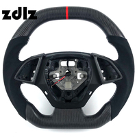 Volant de voiture pour Chevrolet Corvette C7 ZR1 SS 2015 2016 2017 Volant personnalisé en fibre de carbone mate pour Camaro