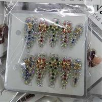 Uñas Postizas Hechas a Mano con Diseño Aleatorio, 10 Piezas/Juego, Venta al Por Mayor, Se Aceptan Personalizaciones para Salones de Uñas