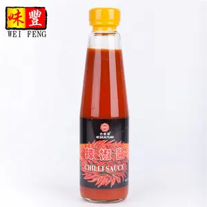 Halal Chili Sauce 320g HALAL Approved Chinese Glass Bottle Hot Chili Sauce Red Chili Paste