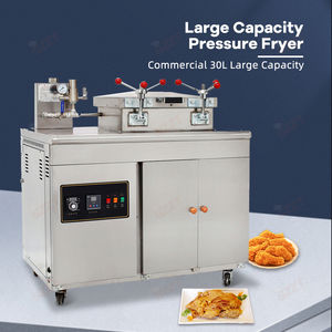 Freidora eléctrica comercial de pollo <span class=keywords><strong>Broster</strong></span>, máquina freidora de pollo, freidora profunda de alta capacidad de 30L para patatas fritas, pollo, pato - Product Image 2