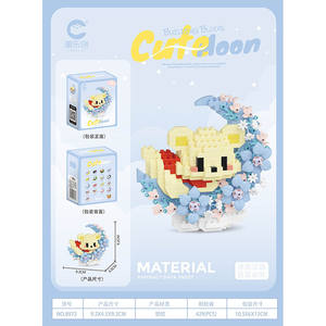 Mini Bloques de Construcción Modernos de Plástico ABS, Juguetes de Construcción de Autos <span class=keywords><strong>para</strong></span> Mayores de 14 Años, Caja de Colores de Dibujos Animados Educativos y Creativos - Product Image 1