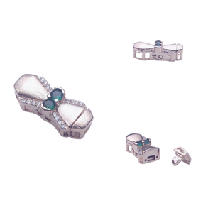 Fermoirs de bracelet de luxe en argent 925 plaqué or 14 carats, fermoirs à bascule irréguliers pour bijoux de printemps, fermoirs à grosse boucle pour bijoux de perles - Product Image 5