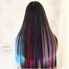 S9 20PCs Colorful Hair Pits and Points Plans Extensiones de cabello humano - Product Image 1