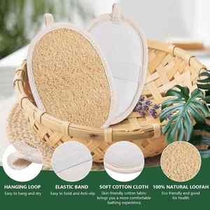Cepillo de Lufa 100% Natural Largo y Simple para Lavar Platos, Esponja de Lufa Orgánica para Limpieza Corporal, Eliminación de Piel Muerta, Marca Privada - Product Image 2