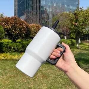 Custom Logo DIY 20oz Double Wall Tumbler Cup <b>with</b> <b>Handle</b> Leak-Proof Vacuum <b>Travel</b> <b>Mug</b> for Kids Includes Lids and Straws - Product Image 4