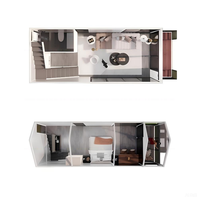 Casas Prefabricadas de Acero de Alta Calidad, Estilo Europeo de 2 Pisos, Impermeables, Aisladas, Resistentes al Viento, con Techos Triangulares Tipo Sándwich