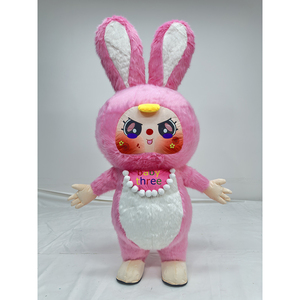 Costume de mascotte gonflable Lapin Bébé Arbre Rose de 2,2 m, style dessin animé, pour femmes, idéal pour la promotion et les événements de carnaval - Product Image 1