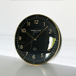 2025 New12 Inch Vòm Kính Sang Trọng 3D Số Bằng Gỗ Đồng Hồ Treo Tường Cho Phòng Khách Im Lặng Hiện Đại Màu Đen Đơn Giản Tùy Chỉnh Đồng Hồ - Product Image 3