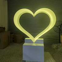 Lumière LED extérieure étanche en forme de cœur, à intensité variable, garantie 1 an, pour arches d'amour et décorations de fête d'anniversaire