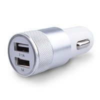Accessoires mobiles Chargeur rapide pour allume-cigare de voiture Adaptateur double USB Charge rapide Mini chargeur 5V 2.1A Chargeur pour Samsung