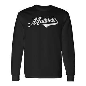 T-shirt à manches longues Mathlete pour les élèves et les professeurs passionnés de mathématiques - Product Image 1