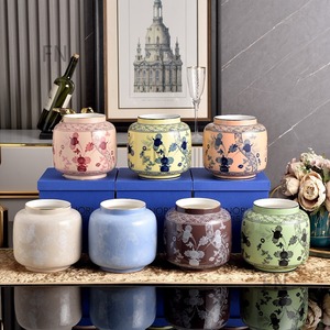 <b>Hot</b> Italian Style Large Small Contemporary Porcelain Flower Pots for Home Decor-Wedding Eco-friendly Luxury Tabletop Lantern - Product Image 1
