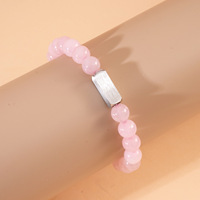 Gelang Batu Alam Berukir Kustom Go2boho dengan Batang Baja Anti Karat untuk Pria Wanita