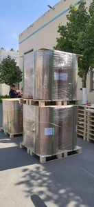 Nhà máy giá rẻ giá 56mic Trắng <span class=keywords><strong>PP</strong></span> tổng hợp giấy với độ bám dính 54 micron tự dính - Product Image 6