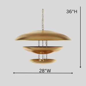 Lustre LED moderne en laiton de style Mid-Century, suspension multi-lumières, hauteur réglable, télécommande, luminaire de plafond pour salle à manger - Product Image 5