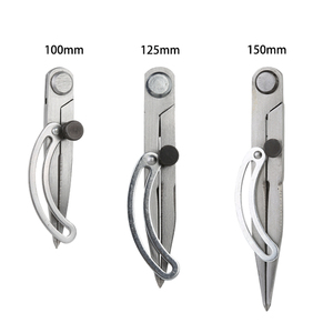 Wholesale 100/12/150 mm Line Drawing Device Spacing Compass Wing Divider Carbon Steel Spacing Gauge DIY Cattle <strong>Leather</strong> <strong>Tools</strong> - Product Image 3