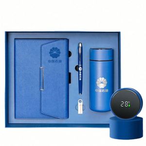 Set de Regalo Corporativo Promocional Personalizado de Alta Gama con Logotipo: Taza Térmica, Botella, Bolígrafo, Cuaderno A5 - Product Image 2