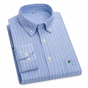 Người Đàn Ông Của Tinh Khiết 100% Cotton Oxford Áo Sơ Mi Dài Tay Mùa Xuân Mùa Thu Đa Năng Rắn Màu Poplin Vải Dệt Kinh Doanh Phong Cách Giản Dị - Product Image 5