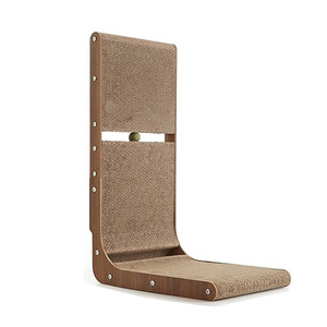 L 모양 고양이 벽 긁는 사람 판지 2 in 1 공 장난감으로 긁는 코너 포스트 - Product Image 1