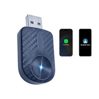 Adaptateur CarPlay sans fil direct usine 2-en-1 USB-A compatible Apple et Android Auto – Accessoires automobiles