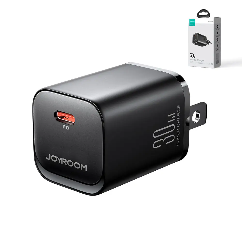 JOYROOM grosir PC bahan tahan api kecepatan tinggi pengisian cepat Us Eu Uk Cn Plug Pd 30w pengisi daya Cepat