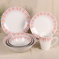 Fabrication de 24 pièces de vaisselle de cuisine, ensemble de vaisselle, assiettes, bols, tasses, ensembles de vaisselle