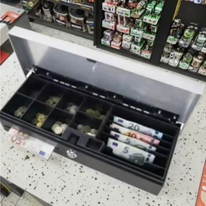 Tùy Chỉnh Kim Loại Tiền Mặt Hộp An Toàn Với Tự Động Đếm & Phân Loại 12 Inch Thiết Kế Cầm Tay Bán Buôn Tiền Lưu Trữ - Product Image 4