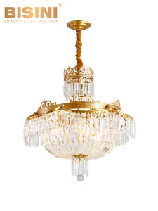 Lustre doré en forme de tête de <span class=keywords><strong>cheval</strong></span>, Design européen moderne, grand laiton et cristal, éclairage d'intérieur, luminaire suspendu, nouveau modèle 2020 - Product Image 6