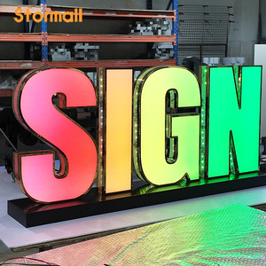 Lettere Luminose Giganti da 4ft e 5ft in Schiuma, Insegne Elettroniche LED RGB con Lampadine - Product Image 3