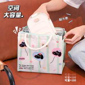 Cartoon Lunchbox Bag Aluminum Foil Insulated Portable Large Capacity For Office Workers Students - Product Image 4